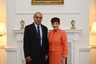 The High Commissioner for Niue, HE Hon Fisa Igilisi Pihigia.