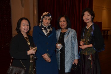 Mrs Maria Domingo, Mrs Fatemeh Namini Miyanji, Mrs Kokan Sangiampongsa and Mrs Jee-ya Lim.