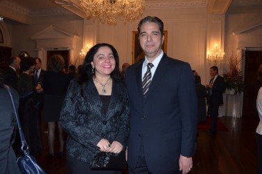 HE Mr Tarek Elwassimy, the Egyptian Ambassador and Mrs Sherine Shousha.