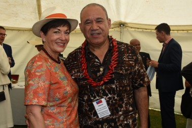 The Rt Hon Dame Patsy Reddy and HE Mr Leasi Papali'l Tommy Scanlon, High Commissioner for Samoa.