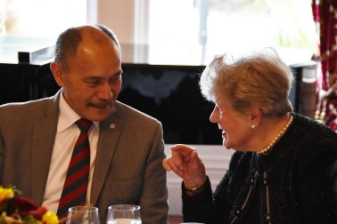 The Governor-General, Sir Jerry Mateparae and Shirley Burns.