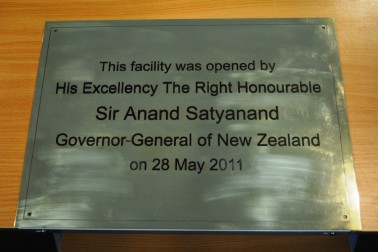 Northland Events Centre/Toll Stadium plaque.
