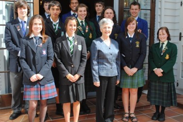 Afternoon Tea: Student Leaders from colleges in the Hutt Valley.