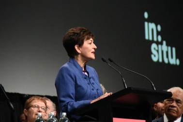 The Governor-General, The Rt Hon Dame Patsy Reddy addressing conference delegates.
