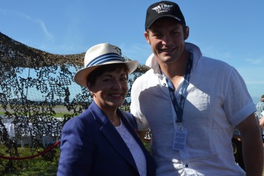 The Governor-General, The Rt Hon Dame Patsy Reddy and Richie McCaw.