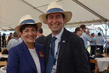 The Governor-General, The Rt Hon Dame Patsy Reddy and the British High Commissioner, HE Mr Jonathan Sinclair.