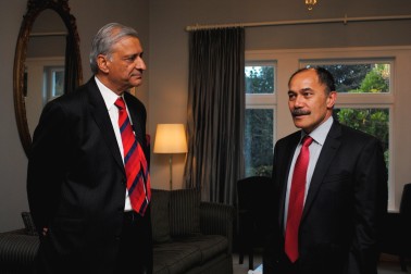 Kamalesh Sharma, Commonwealth Secretary-General, and Lt Gen The Rt Hon Sir Jerry Mateparae, Governor-General.