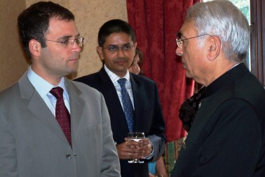 Rahul Gandhi MP speaks with the High Commissioner of the Republic of India.