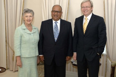 Meeting with Kevin Rudd.