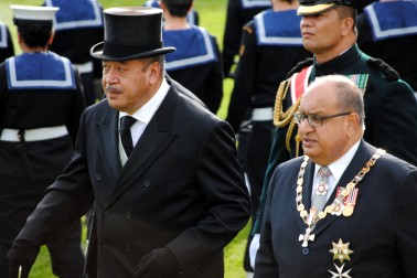 King George Tupou V of Tonga and the Governor-General, Rt Hon Sir Anand Satyanand.