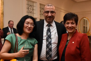 The Governor-General, The Rt Hon Dame Patsy Reddy and translators.