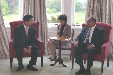 Visit of the President of Korea.