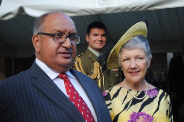 Rt Hon Sir Anand and Lady Susan Satyanand.