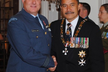 Squadron Leader Russell Kennedy, of the Royal New Zealand Air Force, DSD.