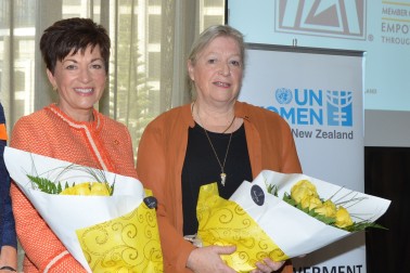 The Governor-General, The Rt Hon Dame Patsy Reddy and Sandra Coney.