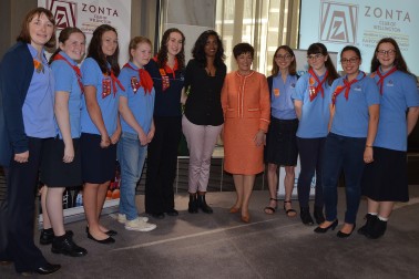 The Governor-General, The Rt Hon Dame Patsy Reddy and Girl Guides.