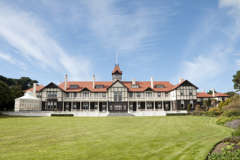 View of Government House Wellington from the North Lawn