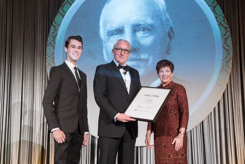 An image of Dame Patsy with David Banfield