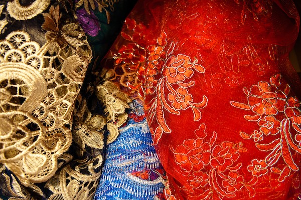 Image of other fabrics used in the production 'Romeo and Juliet'