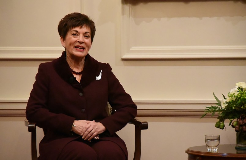 Image of Dame Patsy Reddy speaking at the Women in Law forum at Government House in Wellington