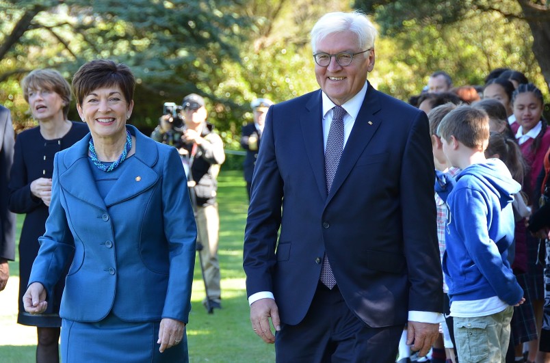 an image of Dame Patsy and President Steinmeier
