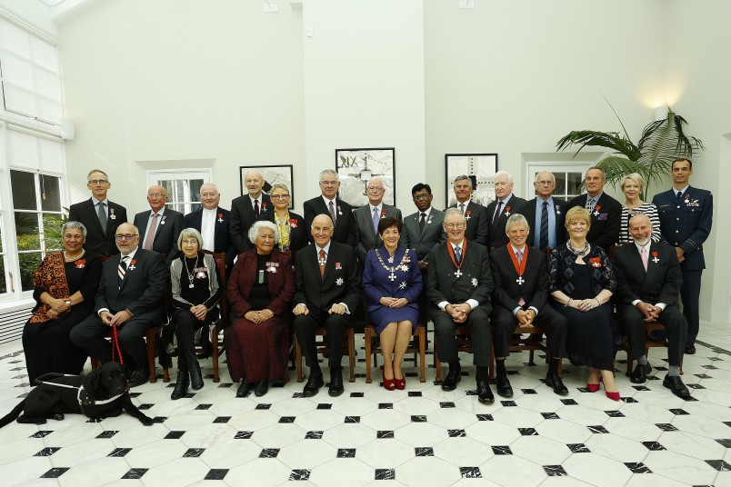 an image of Their Excellencies with the 16 May 2018 AM recipients