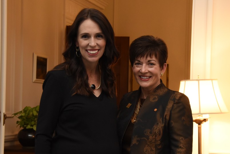 an image of Dame Patsy and the Prime Minister, Rt Hon Jacinda Adern