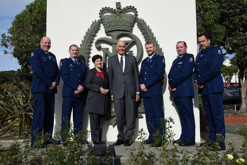 an image of Dame Patsy with Wing 316 instructors