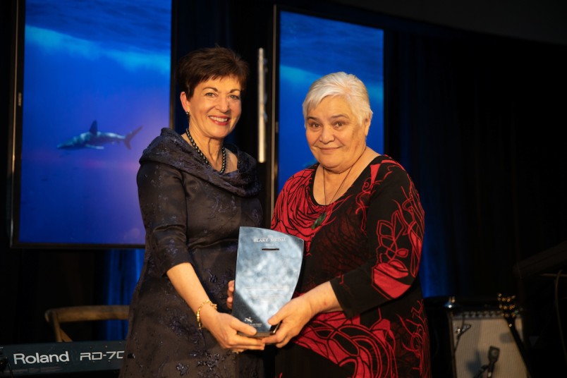 Image of Dame Patsy and Dame Tariana Turia at the Blake Leader Awards