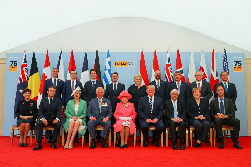 Image of the leaders attending the commemorations