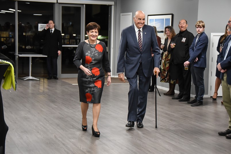 Image of Dame Patsy and Sir David arriving for the community stakeholders reception