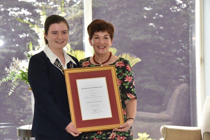 Dame Patsy with Scholarship recipient Sarah Poulter