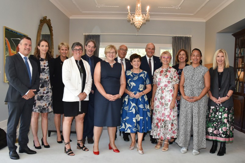 Their Excellencies with guests at the lunch for the Aotearoa Circle