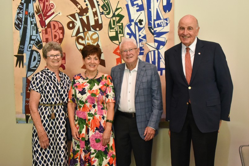 Dame Patsy Reddy, Sir David Gascoigne, Terry Mikkelsen and Marion Mikkelsen