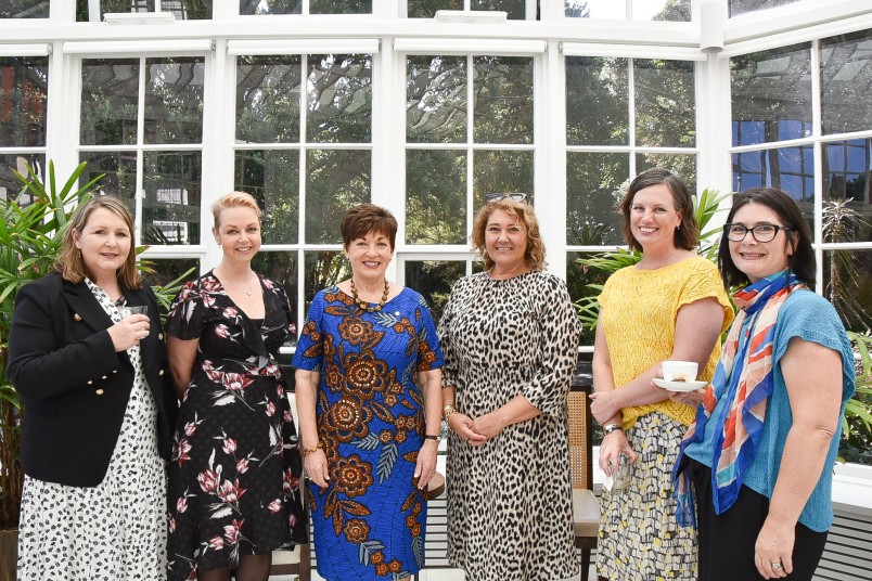 Image of Dame Patsy with members of Sweet Louise