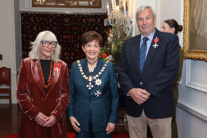 Mr Dickson Jardine, Mrs Jillian Jardine, Dame Patsy Reddy