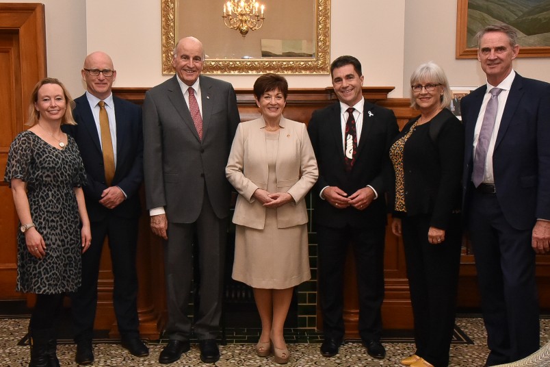 Dame Patsy, Sir David and the official party at the Wellington City Mission Reception
