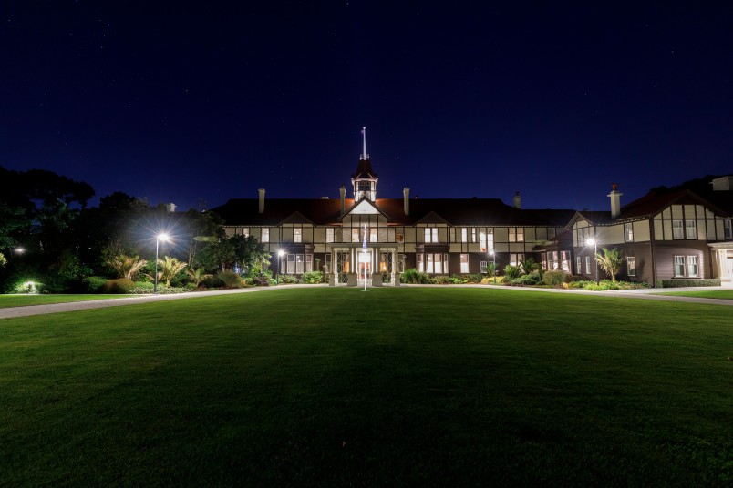 Image of Government House at night