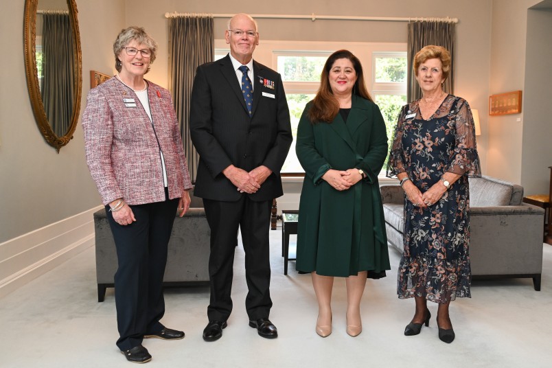 Dame Cindy Kiro with Frank Rands, Sherryl Wilson and Ginny Radford