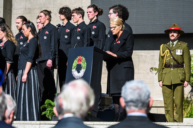 Dame Helen delivering her address