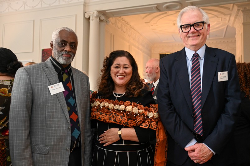 Dame Cindy with Asmeron Yoseph and Judge Antony Mahon