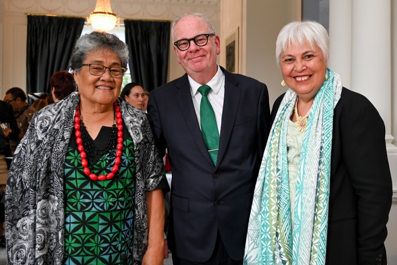 Ms Gatoloai Tilianamua Afamasaga, Peter Hughes and Luamanuvao Dame Winnie Laban.