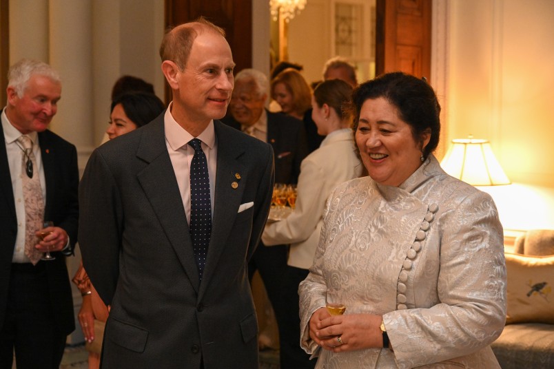 Dame Cindy and HRH the Duke of Edinburgh enjoy Virtuoso Strings