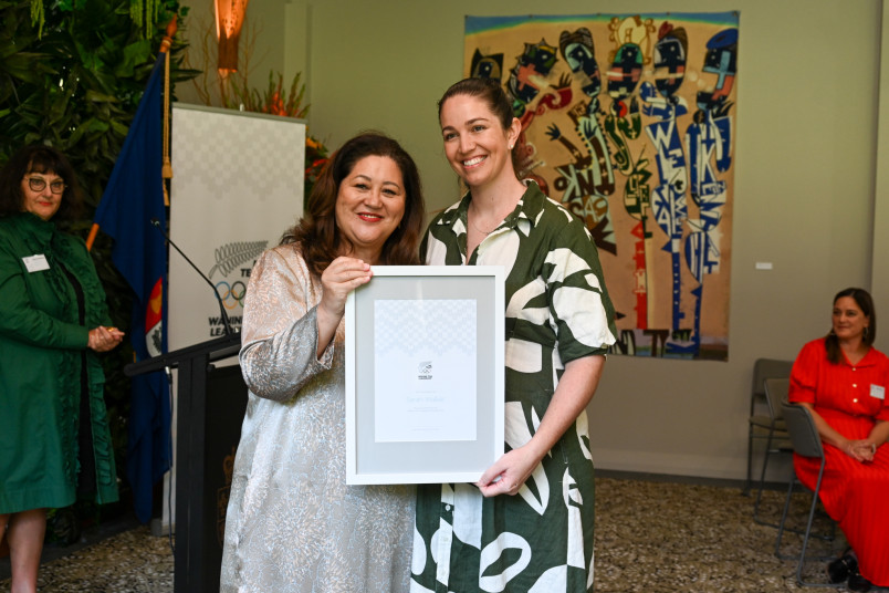 Dame Cindy with graduate Sarah Walker