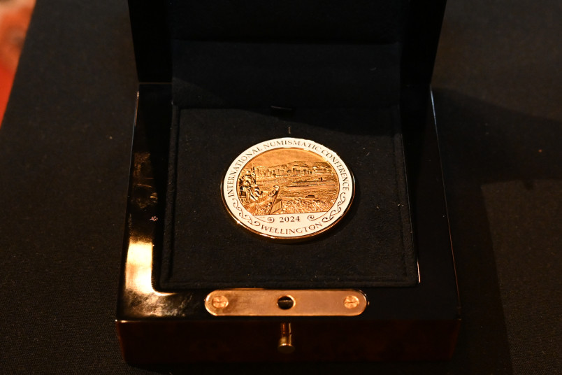 The RNSNZ 2024 conference coin