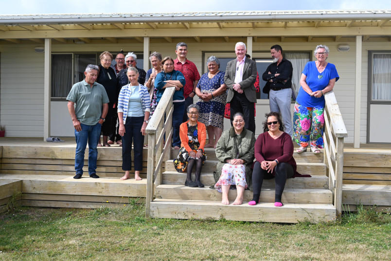 Their Excellencies with their hosts at Kopinga Marae