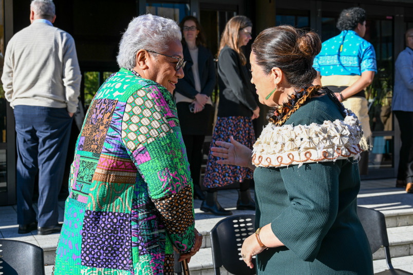 Dame Cindy and Rt Hon Fiamē Naomi Mata'afa, Prime Minister of Samoa