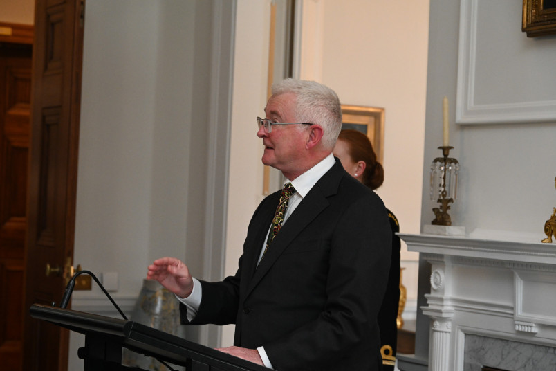Dr Davies speaking