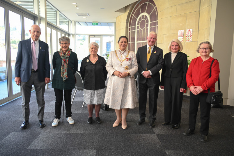 Their Excellencies with the New Zealand Nurses Memorial Fund Committee