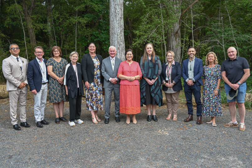 Dame Cindy and Dr Davies with the Waitangi National Trust Board